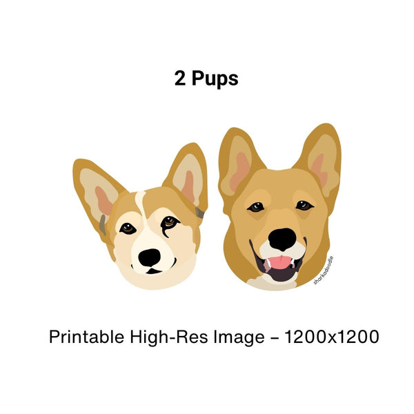 Digital Dog Art (Printable File)