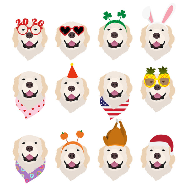 12-Month Festive Sticker Pack