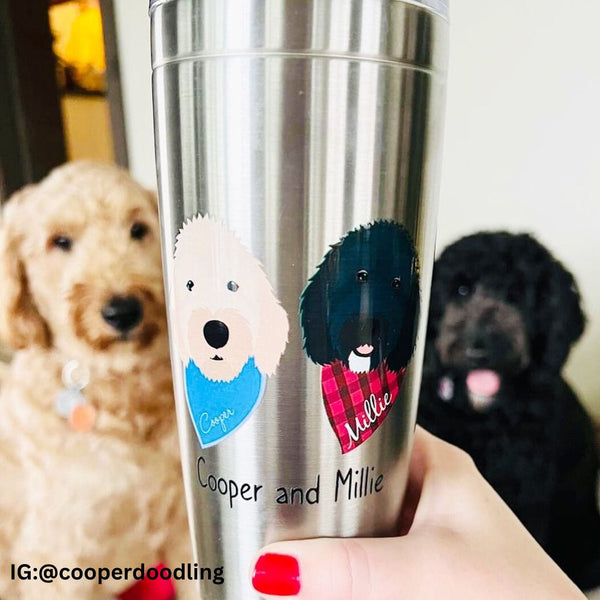 Dog Travel Tumbler (Stainless Steel)