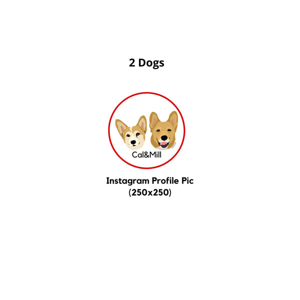 Instagram-Ready Pup Profile Pic - Digital