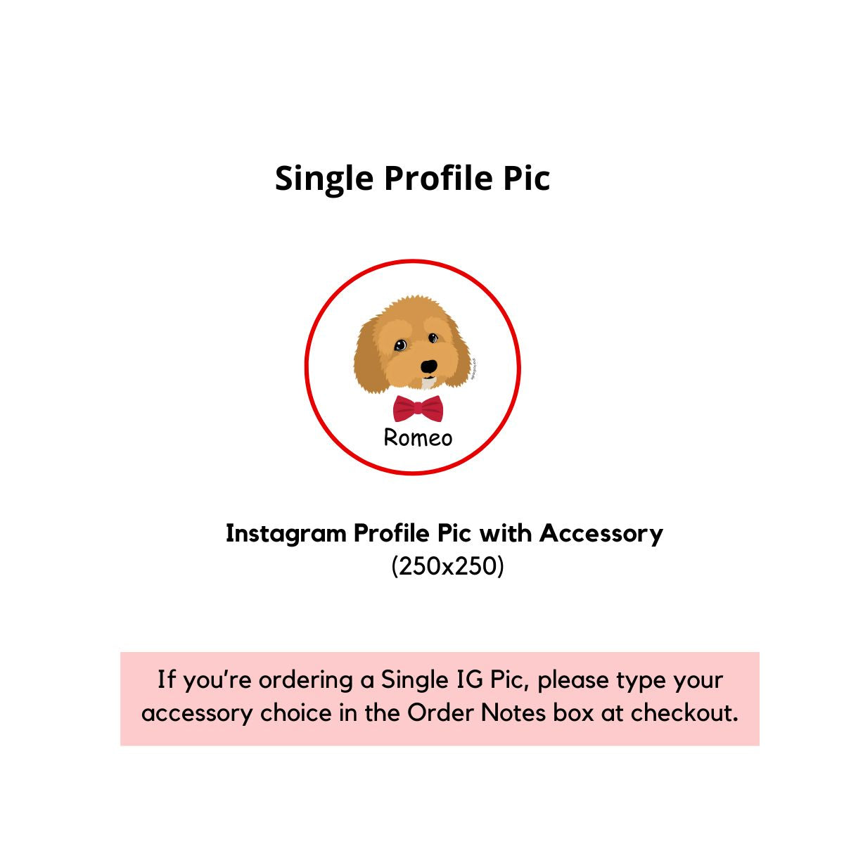 Insta Pup Profile Pic – Fun Accessory